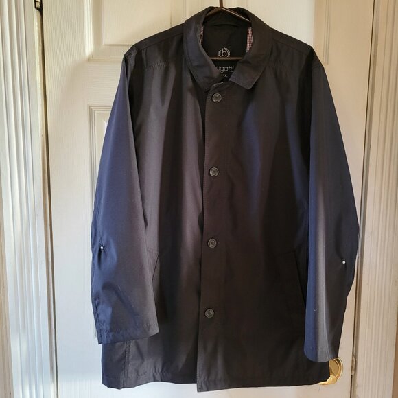 BUGATTI Vintage Men's Coat Black | Size 44R L - XL | Designed In Germany - Picture 9 of 16